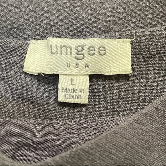 Umgee Gray Embroidered Colorful Flowers Boho Mini Skirt Women’s Sz Large - Picture 3 of 3